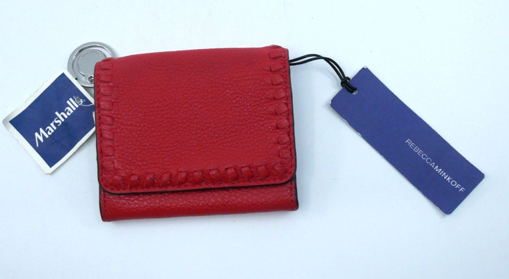 NWT Rebecca Minkoff Women’s Red Leather Mini Vanity Wallet